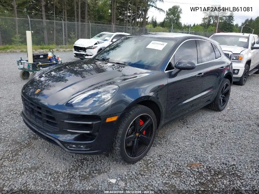 2017 Porsche Macan Turbo VIN: WP1AF2A54HLB61081 Lot: 42243168