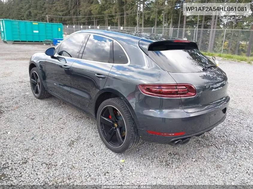 2017 Porsche Macan Turbo VIN: WP1AF2A54HLB61081 Lot: 42243168