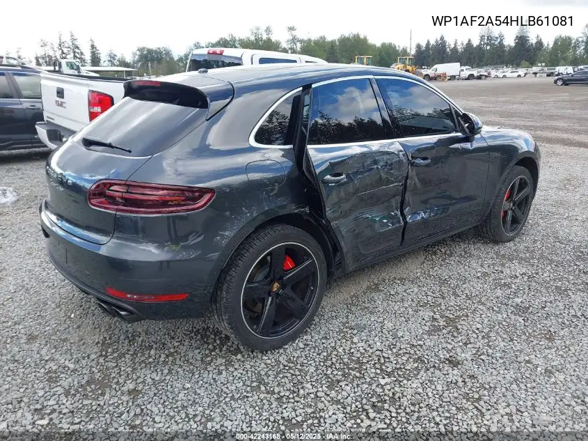 2017 Porsche Macan Turbo VIN: WP1AF2A54HLB61081 Lot: 42243168