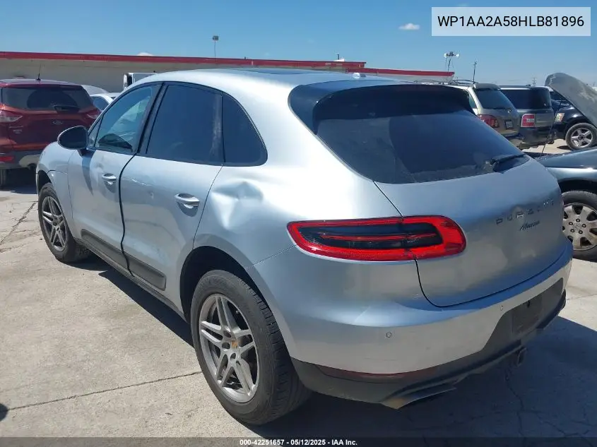 2017 Porsche Macan VIN: WP1AA2A58HLB81896 Lot: 42251657