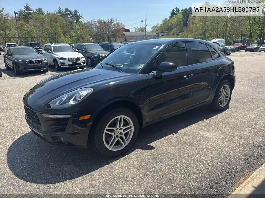 2017 Porsche Macan VIN: WP1AA2A58HLB80795 Lot: 42265709