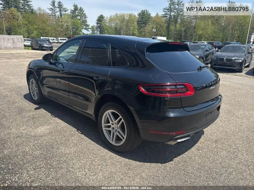 2017 Porsche Macan VIN: WP1AA2A58HLB80795 Lot: 42265709