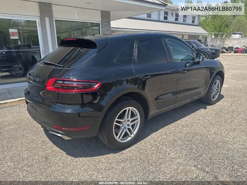 2017 Porsche Macan VIN: WP1AA2A58HLB80795 Lot: 42265709