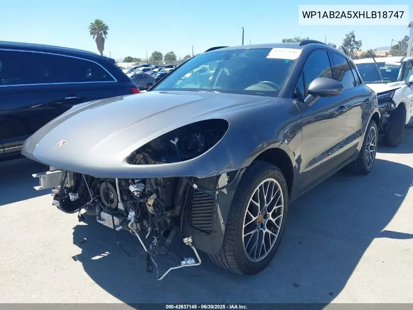 2017 Porsche Macan S VIN: WP1AB2A5XHLB18747 Lot: 42637146