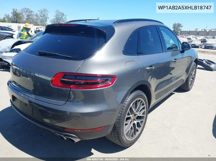 2017 Porsche Macan S VIN: WP1AB2A5XHLB18747 Lot: 42637146