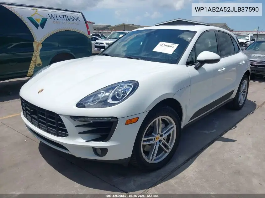 2018 Porsche Macan S VIN: WP1AB2A52JLB37590 Lot: 42590662