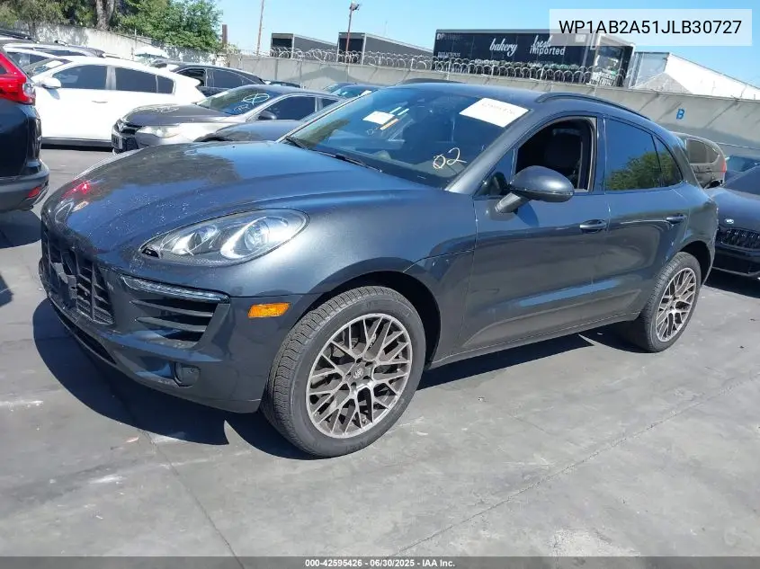 2018 Porsche Macan S VIN: WP1AB2A51JLB30727 Lot: 42595426