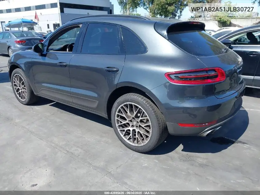 2018 Porsche Macan S VIN: WP1AB2A51JLB30727 Lot: 42595426