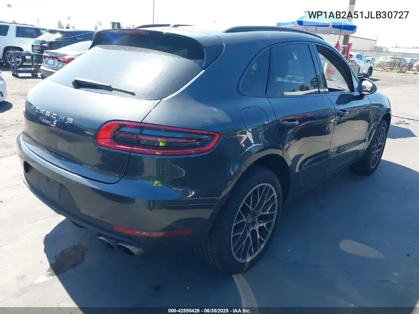 2018 Porsche Macan S VIN: WP1AB2A51JLB30727 Lot: 42595426