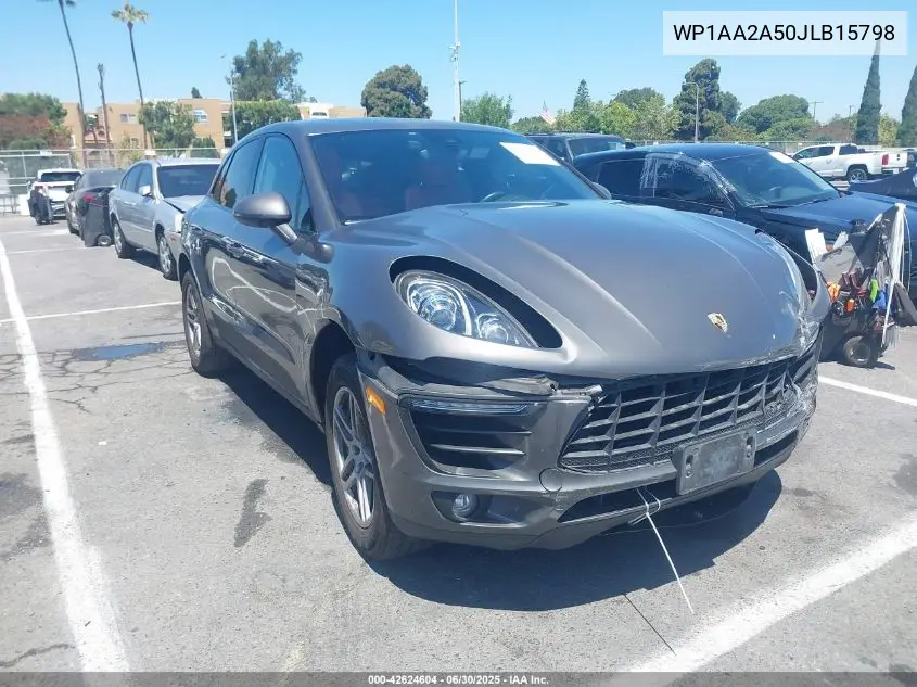 2018 Porsche Macan VIN: WP1AA2A50JLB15798 Lot: 42624604