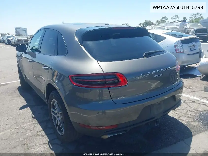 2018 Porsche Macan VIN: WP1AA2A50JLB15798 Lot: 42624604