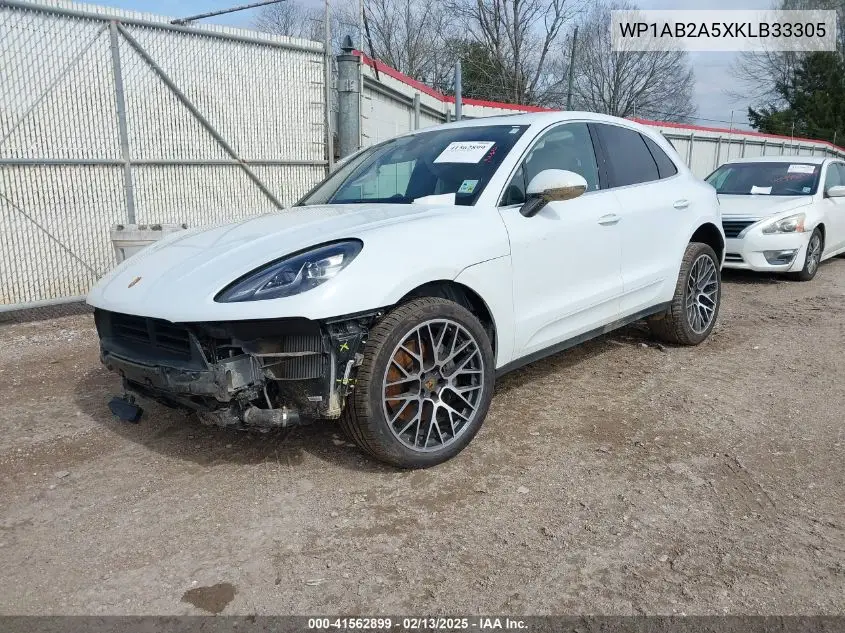 2019 Porsche Macan S VIN: WP1AB2A5XKLB33305 Lot: 41562899