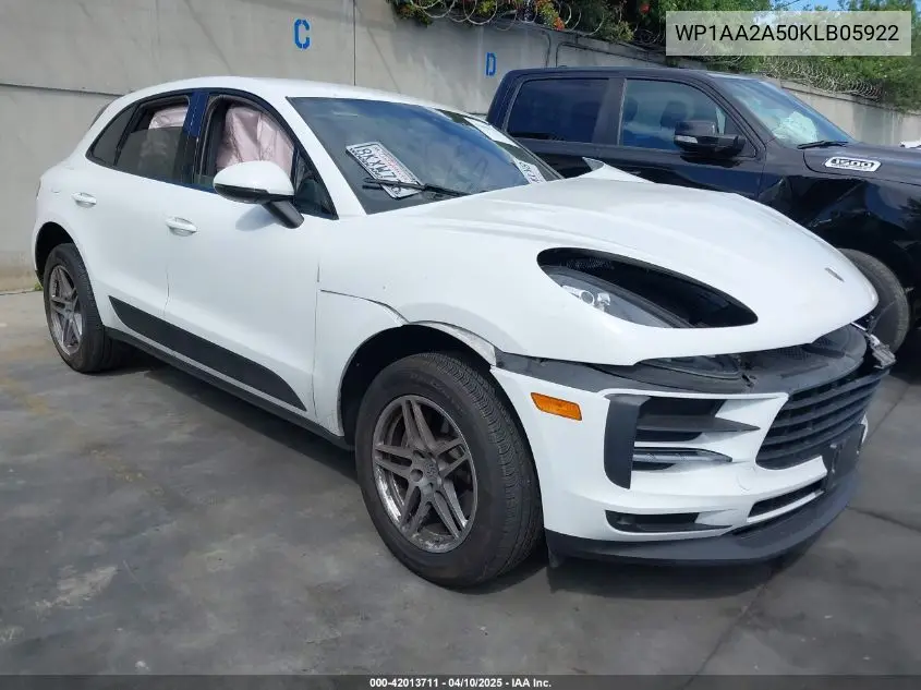 2019 Porsche Macan VIN: WP1AA2A50KLB05922 Lot: 42013711