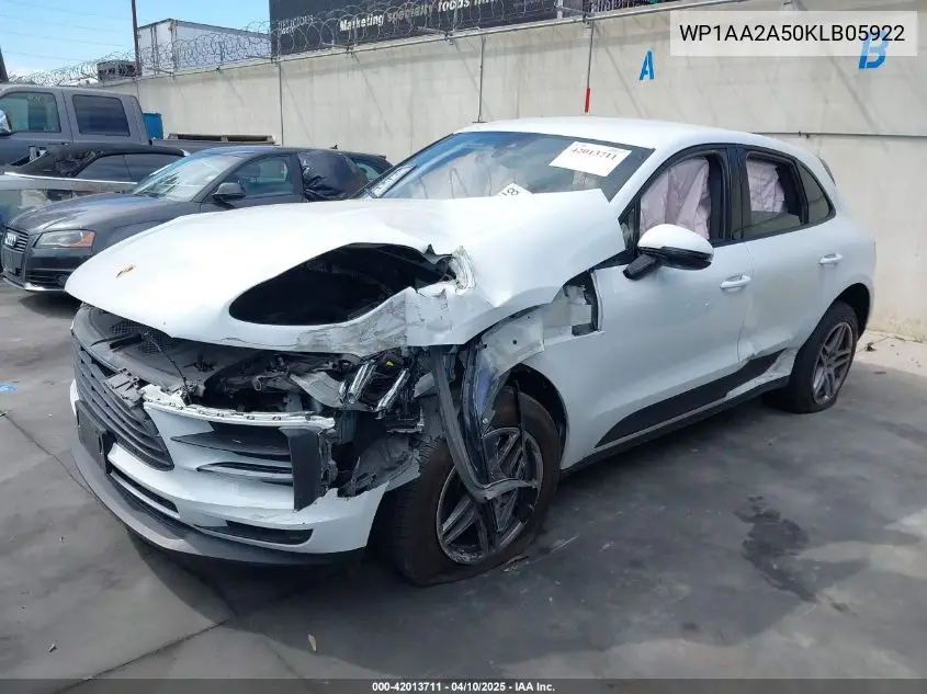 2019 Porsche Macan VIN: WP1AA2A50KLB05922 Lot: 42013711