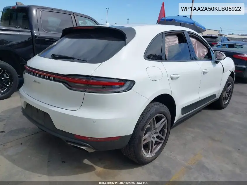 2019 Porsche Macan VIN: WP1AA2A50KLB05922 Lot: 42013711