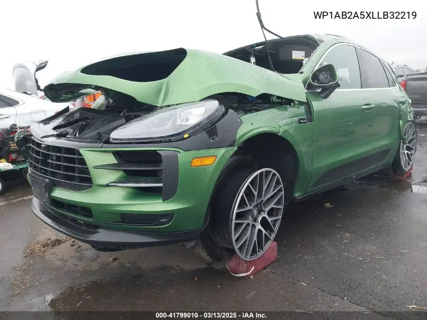 2020 Porsche Macan S VIN: WP1AB2A5XLLB32219 Lot: 41799010
