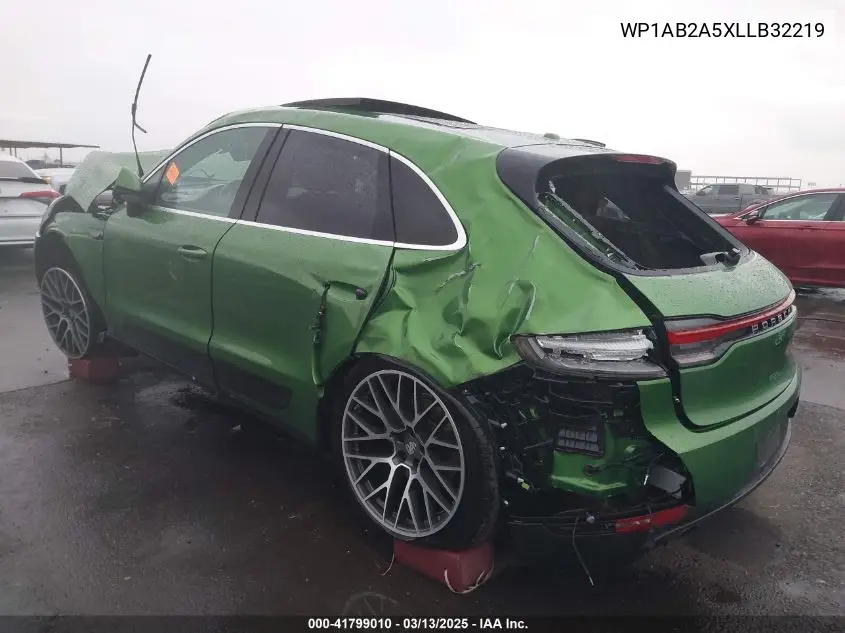 2020 Porsche Macan S VIN: WP1AB2A5XLLB32219 Lot: 41799010