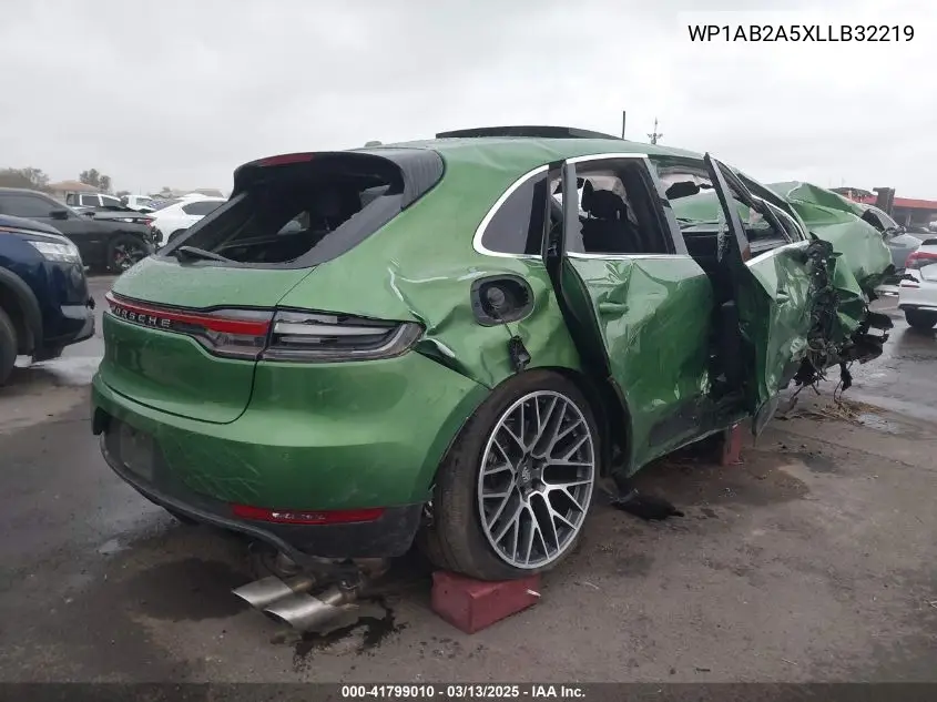 2020 Porsche Macan S VIN: WP1AB2A5XLLB32219 Lot: 41799010