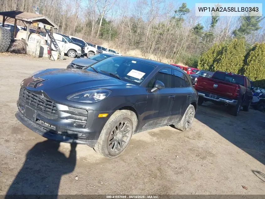2020 Porsche Macan VIN: WP1AA2A58LLB03434 Lot: 41857089