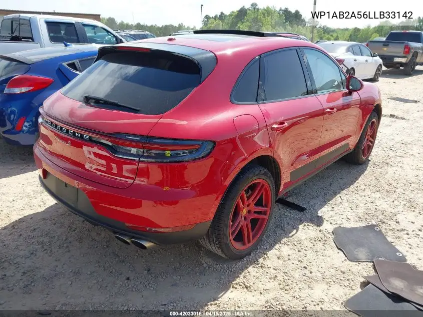 2020 Porsche Macan S VIN: WP1AB2A56LLB33142 Lot: 42033016