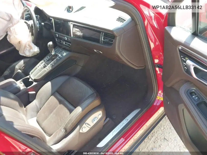 2020 Porsche Macan S VIN: WP1AB2A56LLB33142 Lot: 42033016