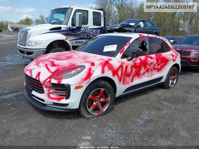 2020 Porsche Macan VIN: WP1AA2A55LLB05187 Lot: 42037890