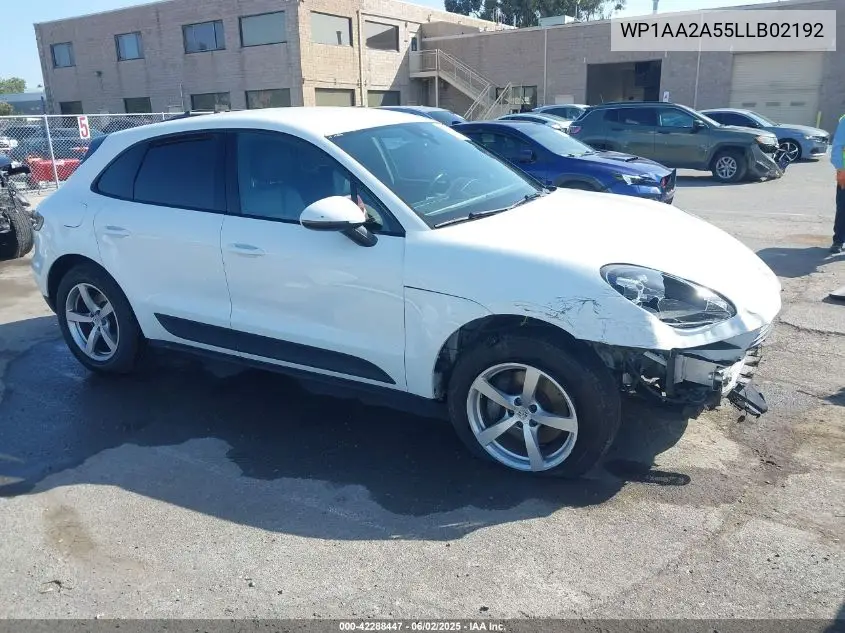 2020 Porsche Macan VIN: WP1AA2A55LLB02192 Lot: 42288447