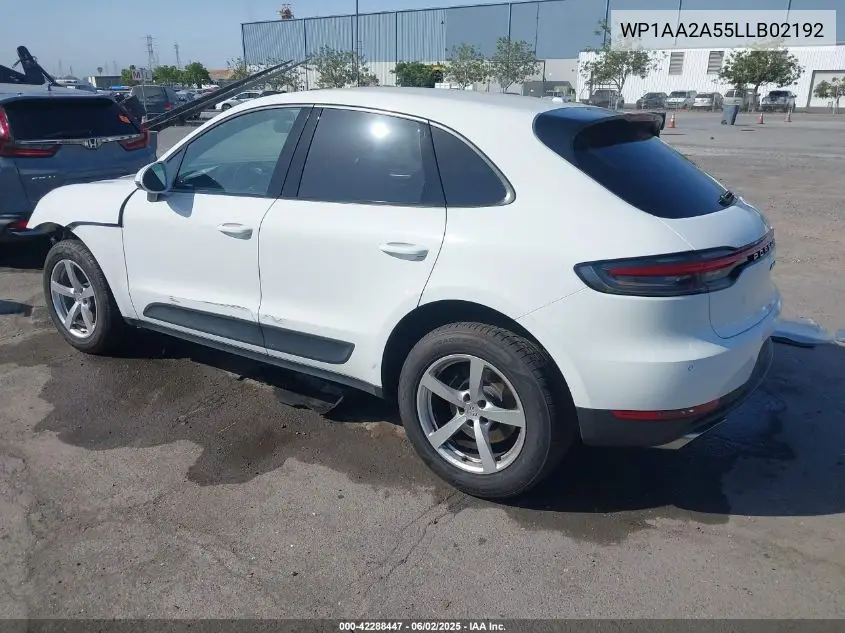 2020 Porsche Macan VIN: WP1AA2A55LLB02192 Lot: 42288447