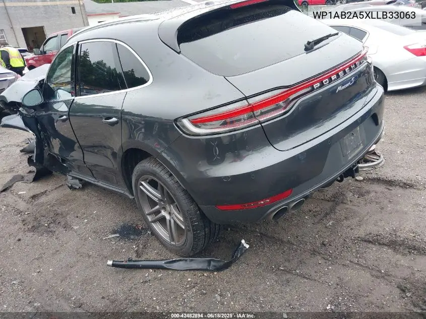 2020 Porsche Macan S VIN: WP1AB2A5XLLB33063 Lot: 42482894