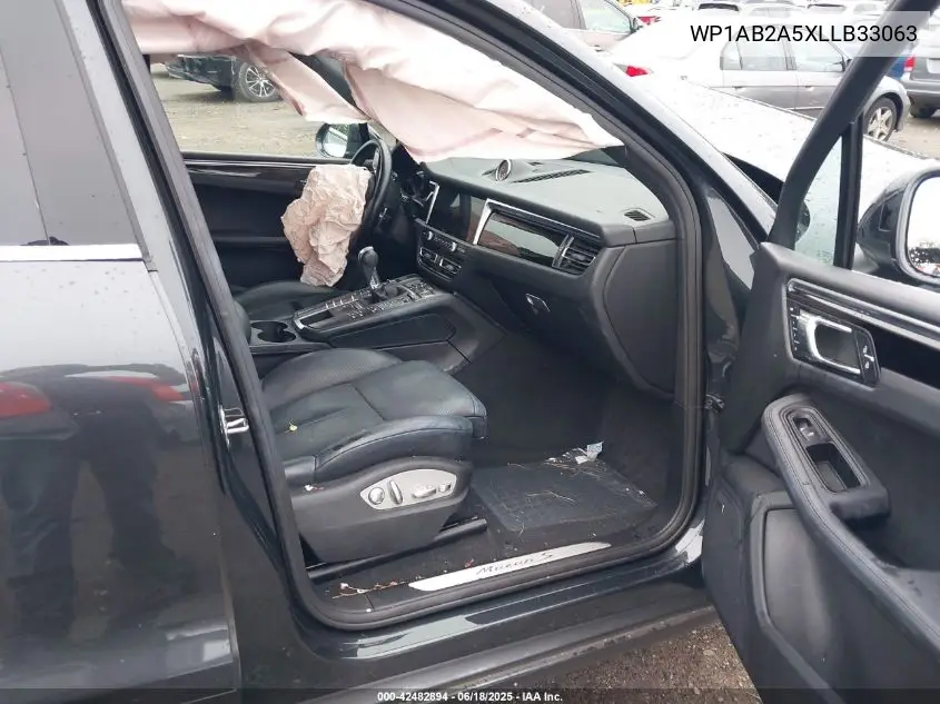 2020 Porsche Macan S VIN: WP1AB2A5XLLB33063 Lot: 42482894