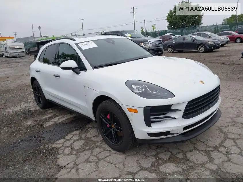 2020 Porsche Macan VIN: WP1AA2A50LLB05839 Lot: 42488259