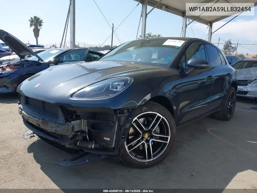2020 Porsche Macan S VIN: WP1AB2A59LLB32454 Lot: 42498723