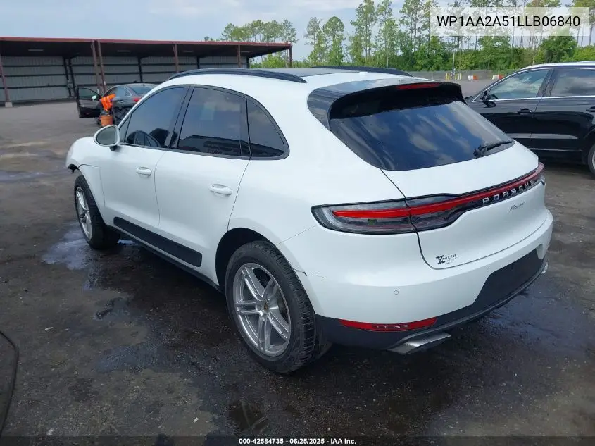 2020 Porsche Macan VIN: WP1AA2A51LLB06840 Lot: 42584735