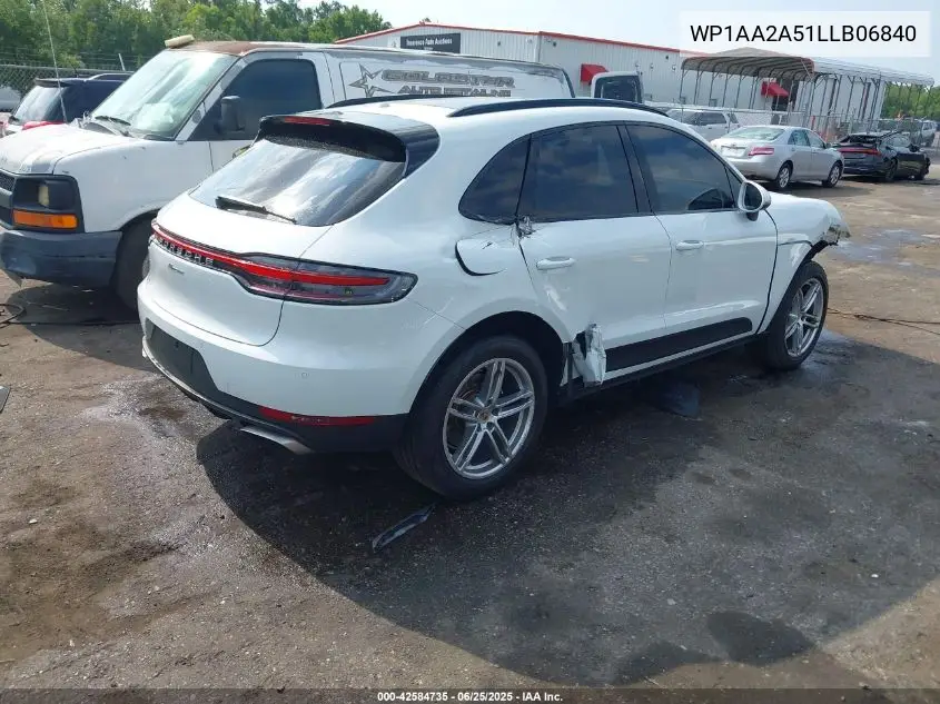 2020 Porsche Macan VIN: WP1AA2A51LLB06840 Lot: 42584735