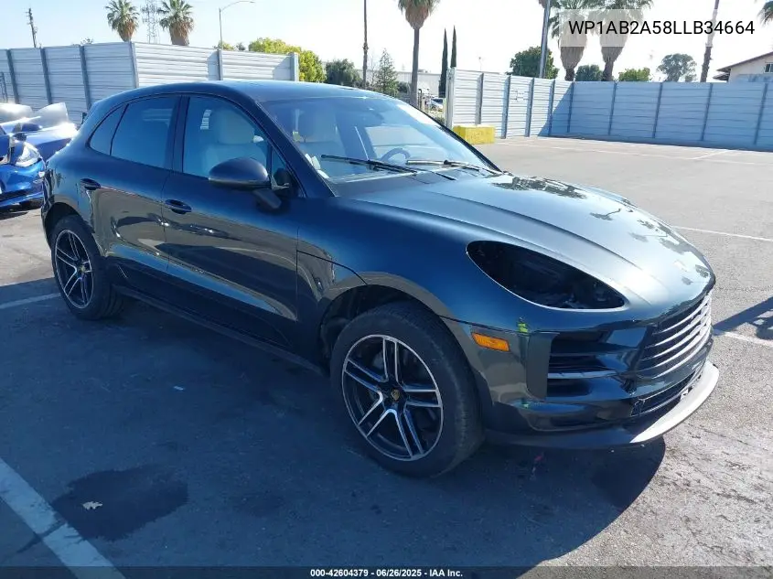 2020 Porsche Macan S VIN: WP1AB2A58LLB34664 Lot: 42604379