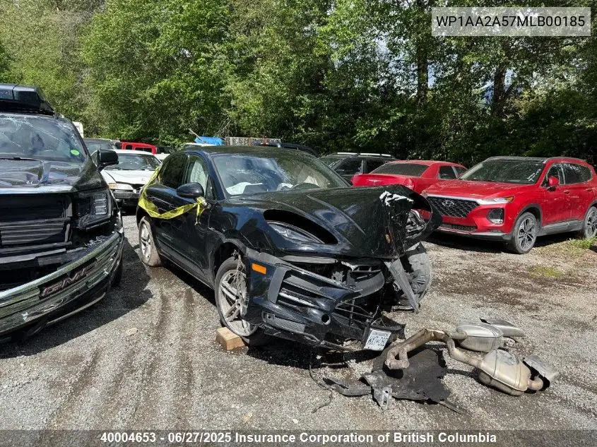 2021 Porsche Macan VIN: WP1AA2A57MLB00185 Lot: 40004653