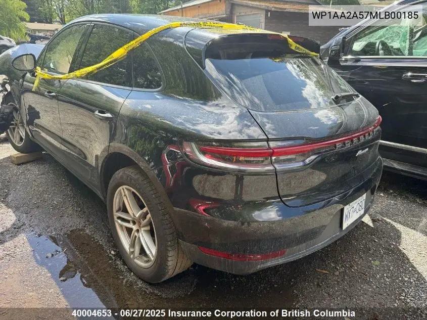 2021 Porsche Macan VIN: WP1AA2A57MLB00185 Lot: 40004653