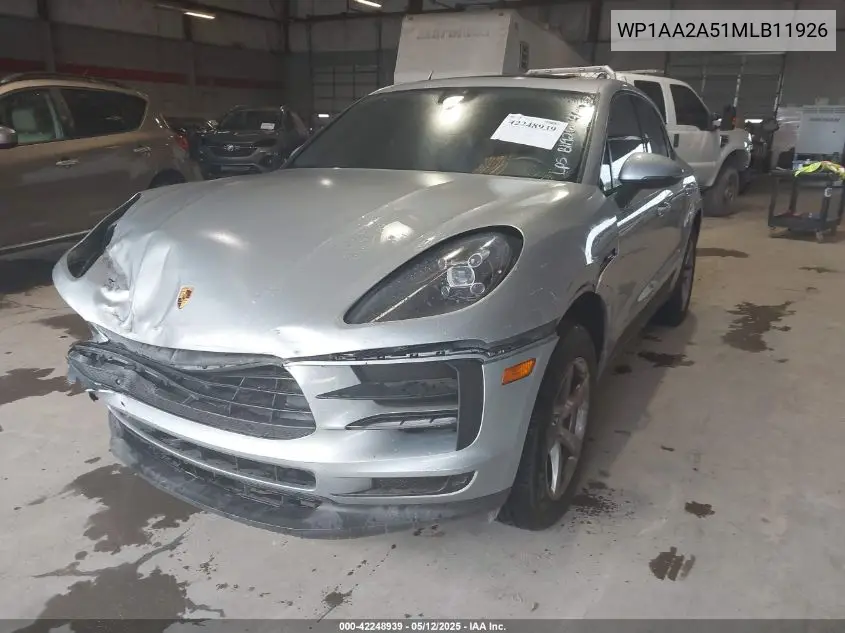 2021 Porsche Macan VIN: WP1AA2A51MLB11926 Lot: 42248939