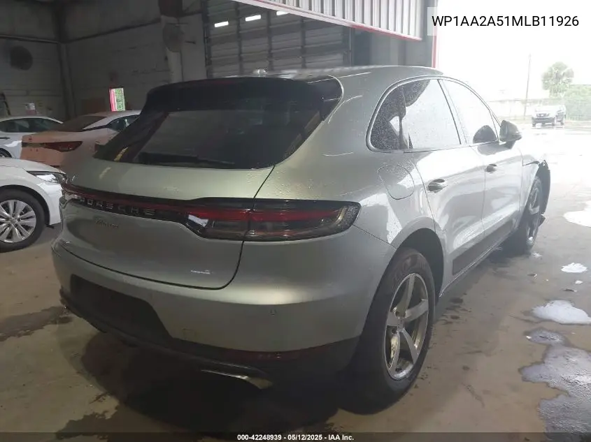 2021 Porsche Macan VIN: WP1AA2A51MLB11926 Lot: 42248939