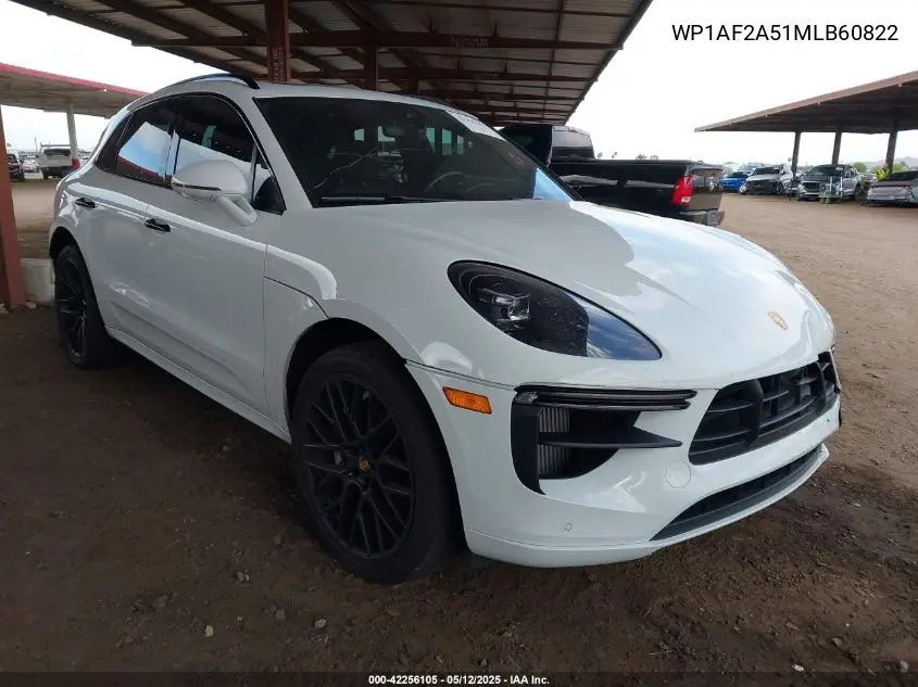2021 Porsche Macan Turbo VIN: WP1AF2A51MLB60822 Lot: 42256105