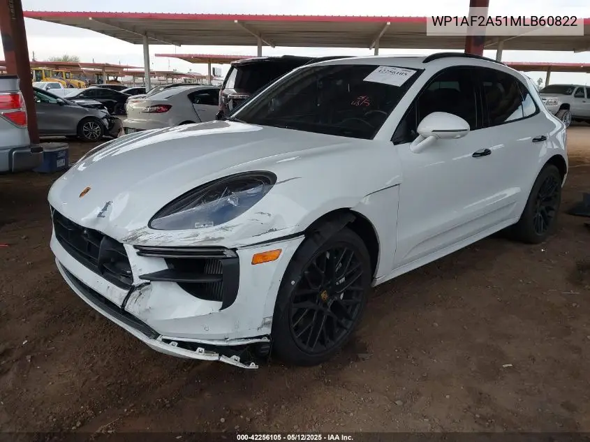 2021 Porsche Macan Turbo VIN: WP1AF2A51MLB60822 Lot: 42256105