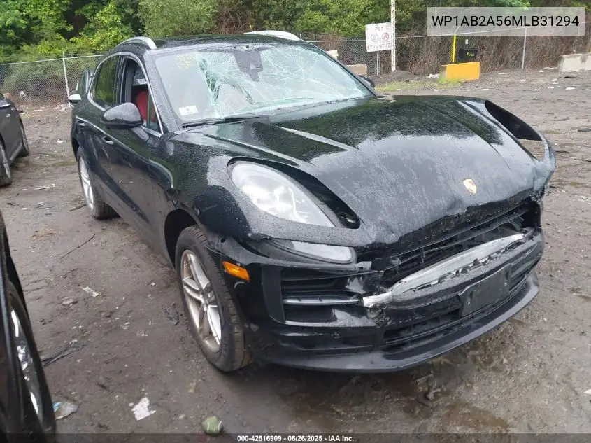 2021 Porsche Macan S VIN: WP1AB2A56MLB31294 Lot: 42516909