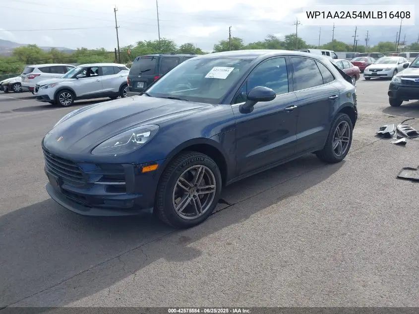 2021 Porsche Macan VIN: WP1AA2A54MLB16408 Lot: 42575584