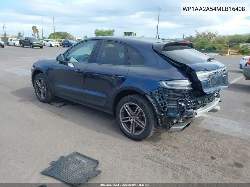 2021 Porsche Macan VIN: WP1AA2A54MLB16408 Lot: 42575584