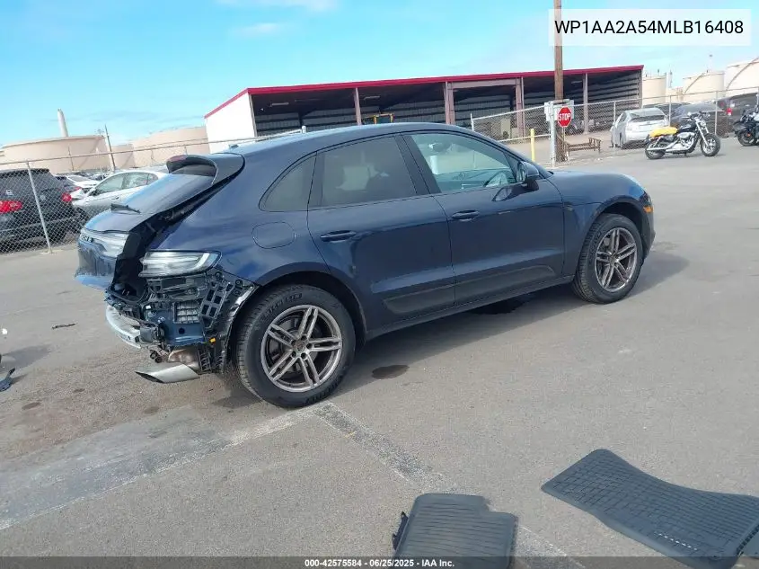 2021 Porsche Macan VIN: WP1AA2A54MLB16408 Lot: 42575584