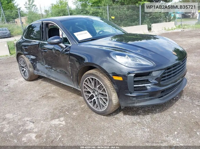2021 Porsche Macan S VIN: WP1AB2A58MLB35721 Lot: 42591180