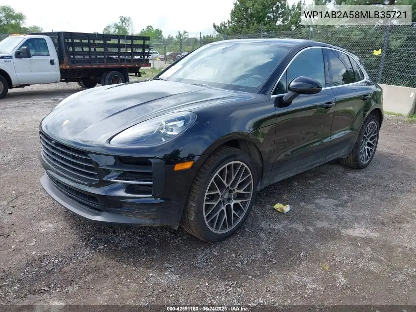 2021 Porsche Macan S VIN: WP1AB2A58MLB35721 Lot: 42591180