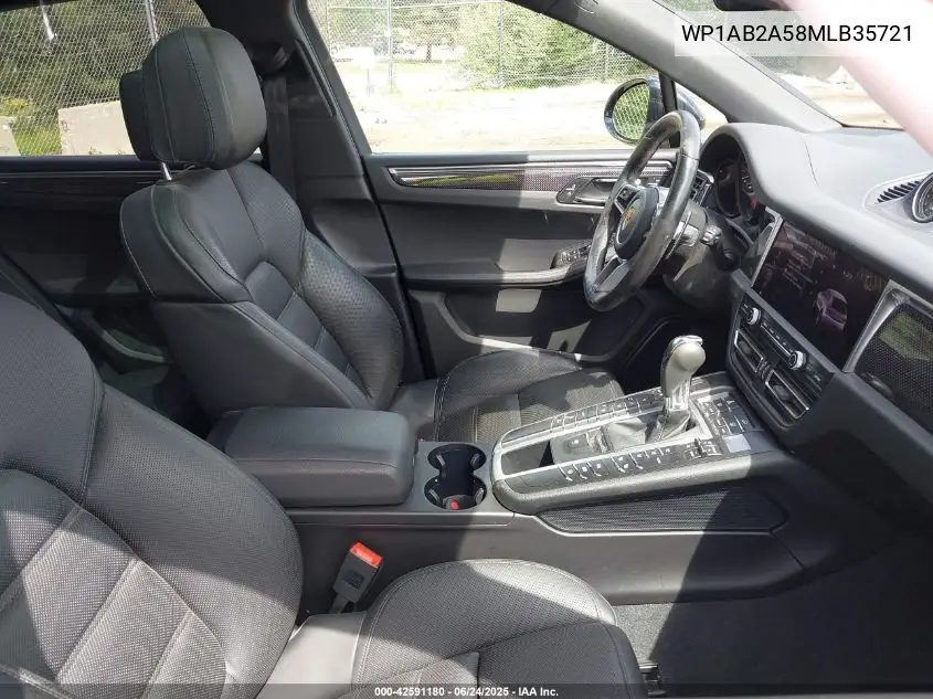 2021 Porsche Macan S VIN: WP1AB2A58MLB35721 Lot: 42591180