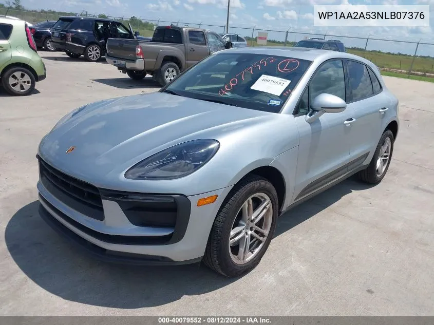 2022 Porsche Macan VIN: WP1AA2A53NLB07376 Lot: 40079552