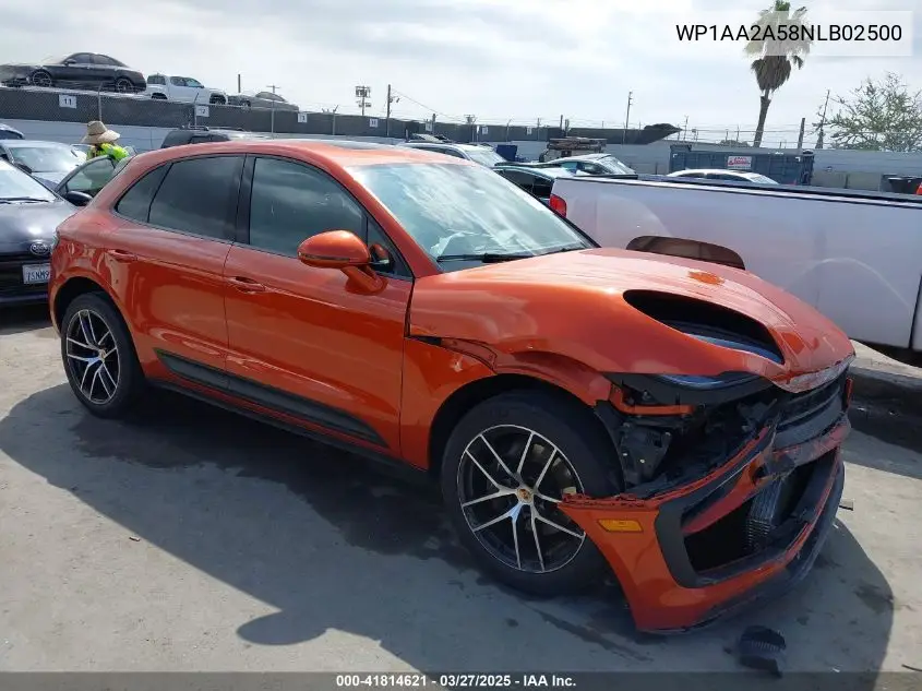 2022 Porsche Macan VIN: WP1AA2A58NLB02500 Lot: 41814621